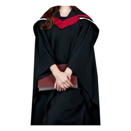 Classic accordion style plus Velcro design Customized classic grooved graduation gown Academic gown V-neck zipper design Hong Kong Institute of Higher Education Graduation Graduation Gown Manufacturer DA525 Classic accordion style plus Velcro design Customized classic grooved graduation gown Academic gown V-neck zipper design Hong Kong Institute of Higher Education Graduation Graduation Gown Manufacturer DA525